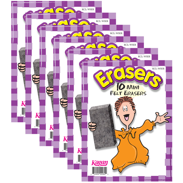 Kagan Publishing Erasers, Mini, PK60 WSER